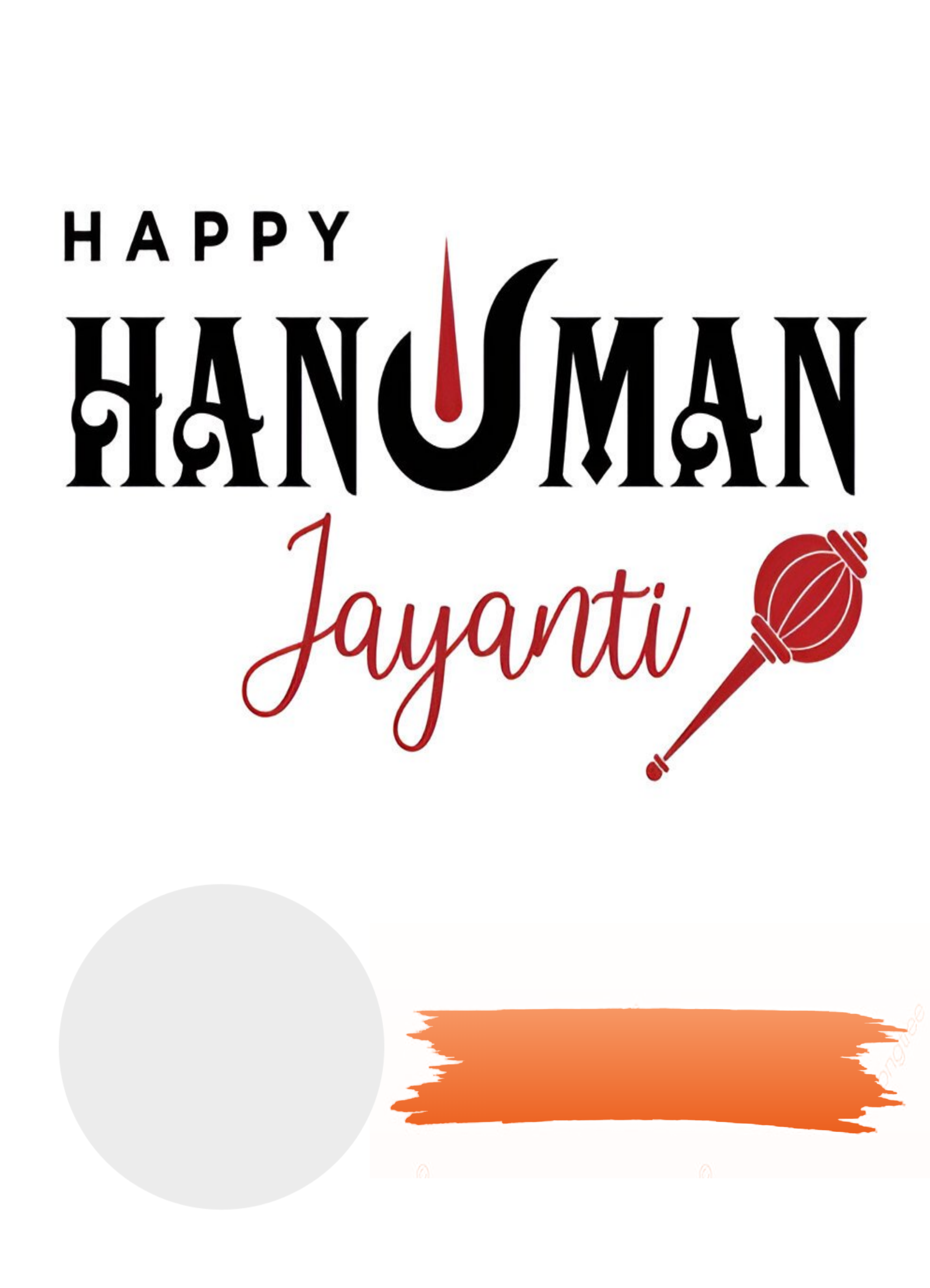 Happy Hanuman Jayanti poster template